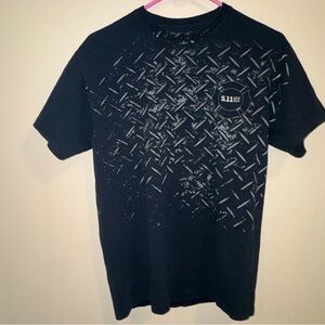 5.11 Tactical Black Tee with Textured Design